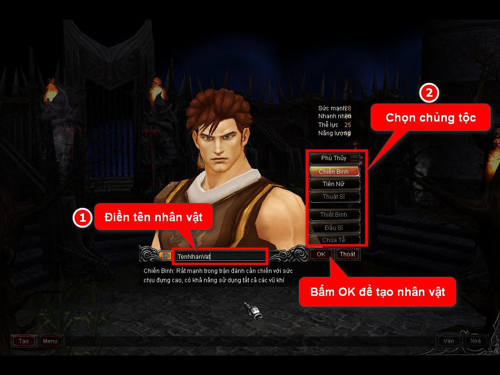 Chức năng chính của Game MU Uy Long Chức năng chính của Game MU Uy Long